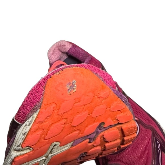 BROOKS Ghost Running Shoe 8th Edition Pink/Purple with Orange Size 11 - Picture 10 of 14